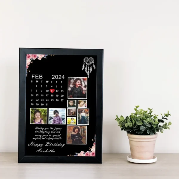 Date & Memories – Birthday Collage Frame
