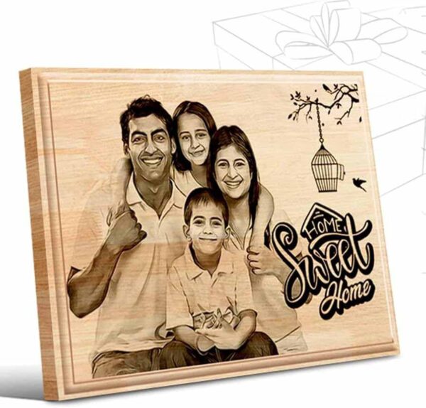Wooden Engraved Photo Frame (5 x 7 )
